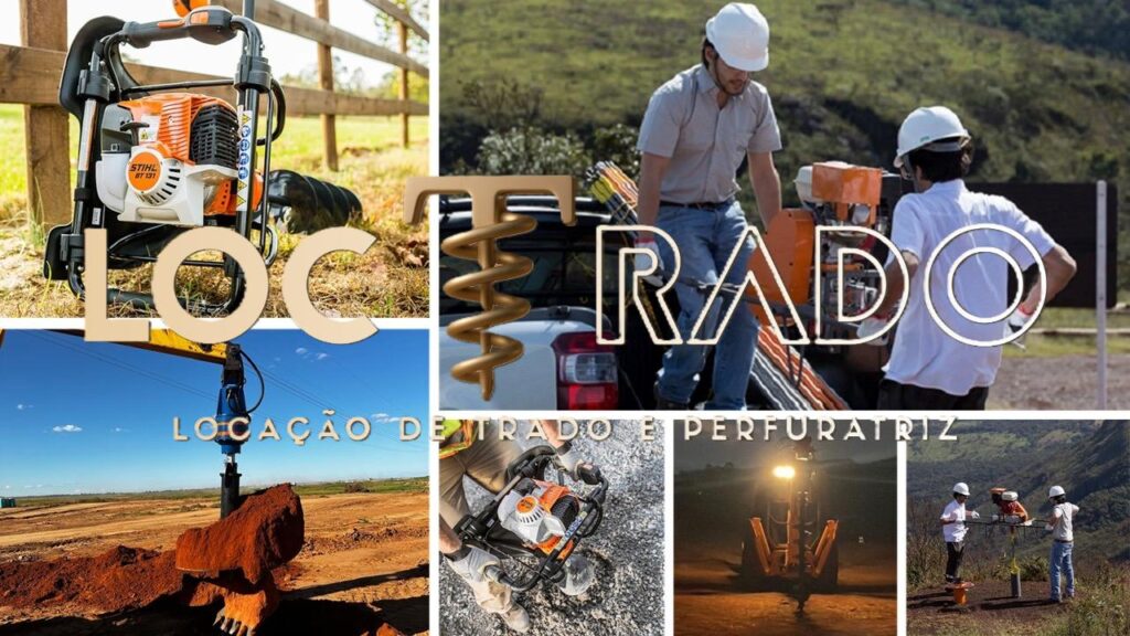 Trado aplicado na construcao civil